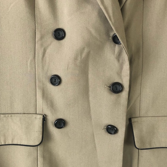 Vintage Made in the USA Vany New York double breasted olive blazer. Size 16W - Picture 8 of 12